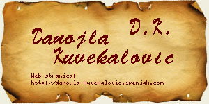 Danojla Kuvekalović vizit kartica